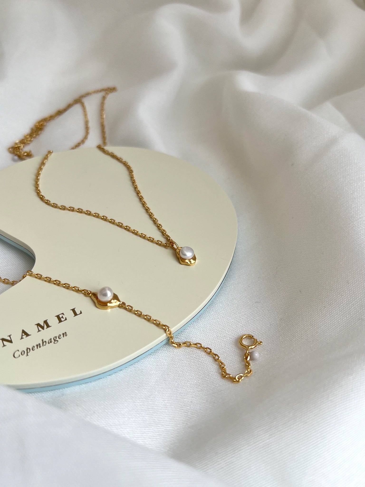 Enamel Darla Halskæde Pearl