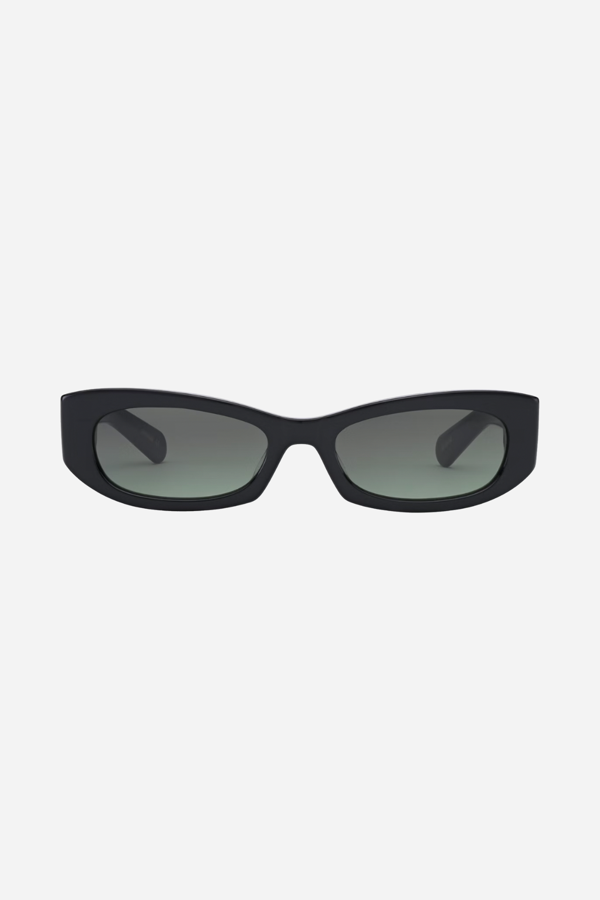 Gemma Solid Black/Green Gradient Lens