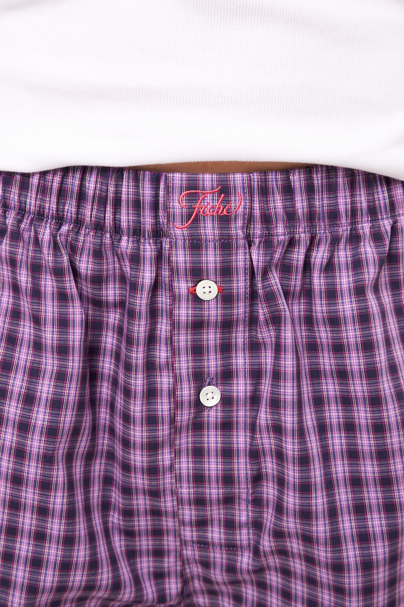 Grape Check Boxers