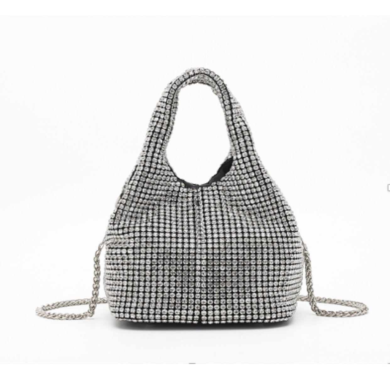 Marilyn Taske Silver Rhinestones Mode
