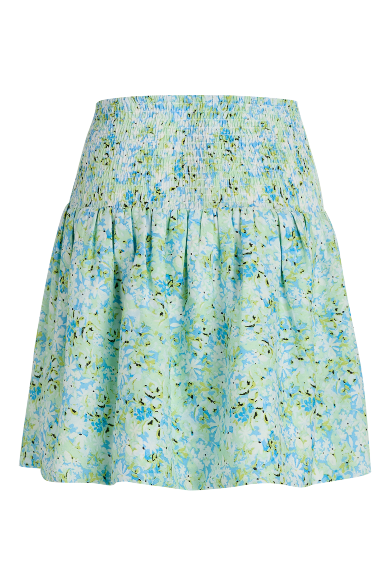 Veia Nederdel - Blue/Green Flower Levere