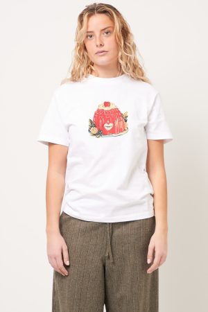 W' S/S Pudding T-Shirt White Mode