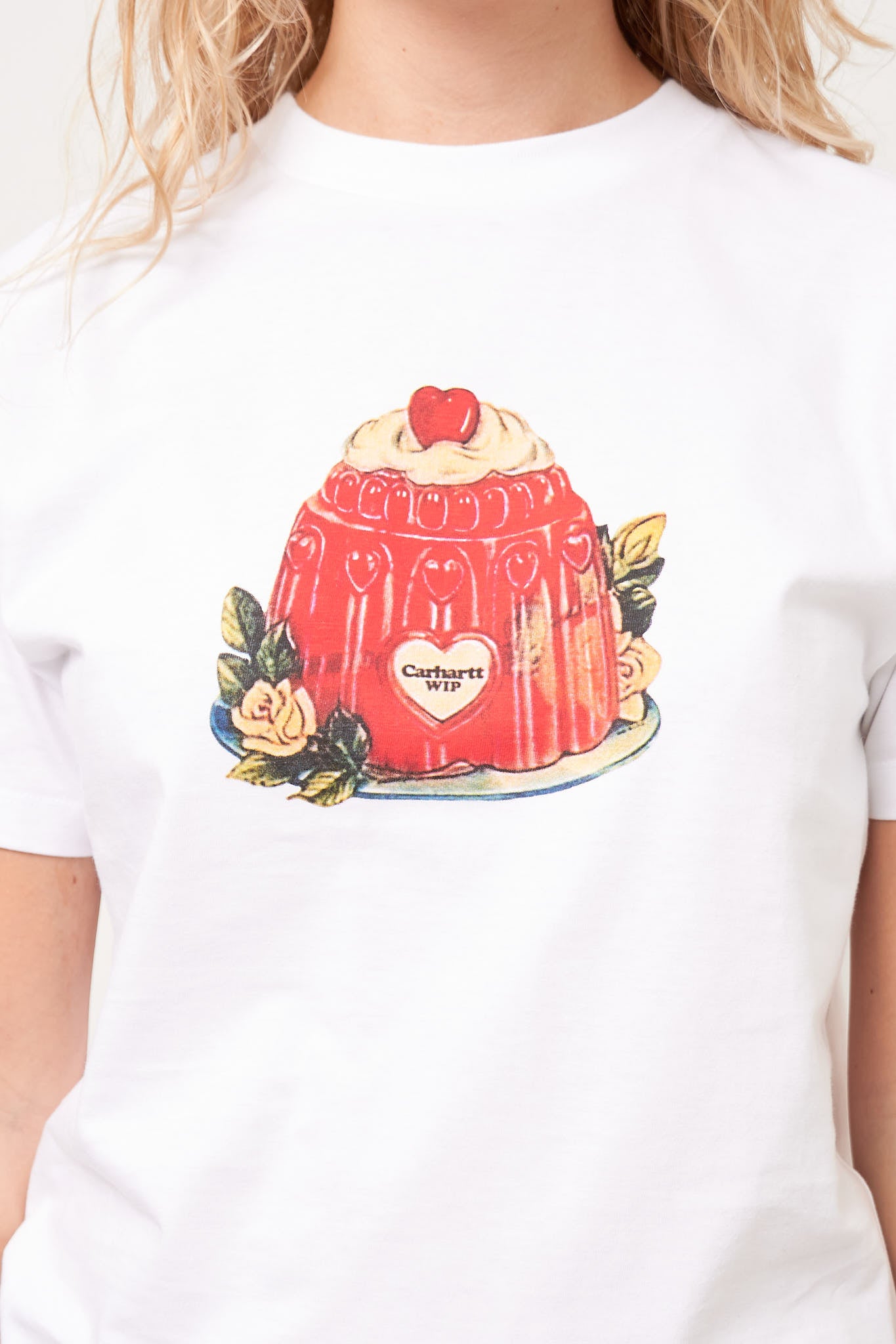 W' S/S Pudding T-Shirt White Mode