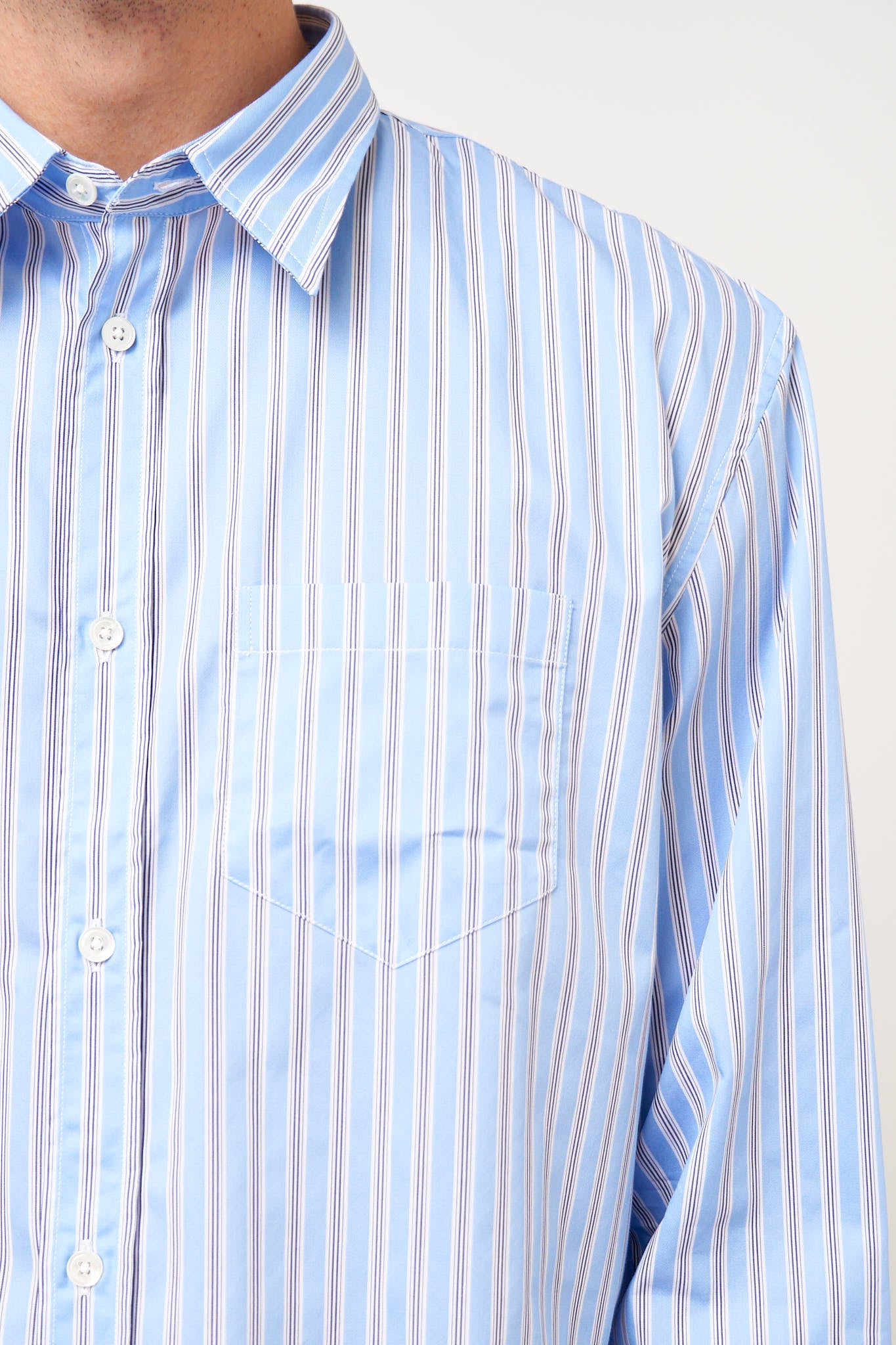 Brook Shirt Blue/White/Navy Stripe