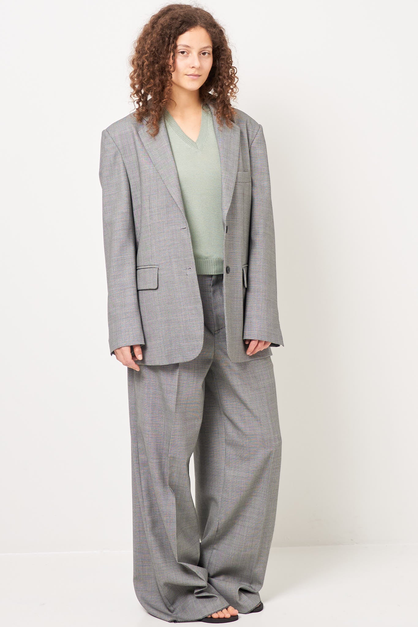 Friday Blazer Circle Grid