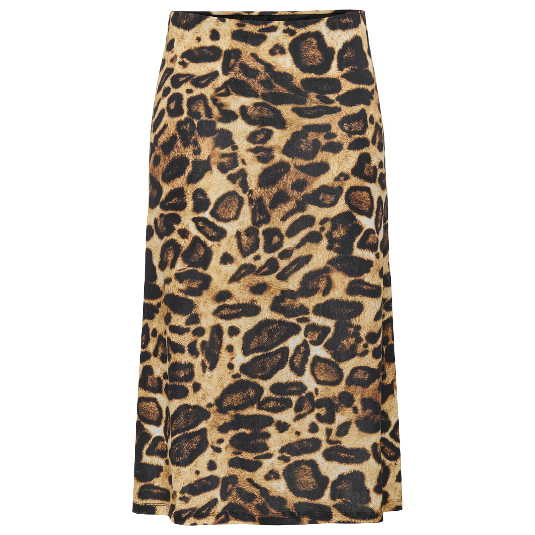 Only Lana Calf Nederdel Pumice Stone/Wild Lana Leo