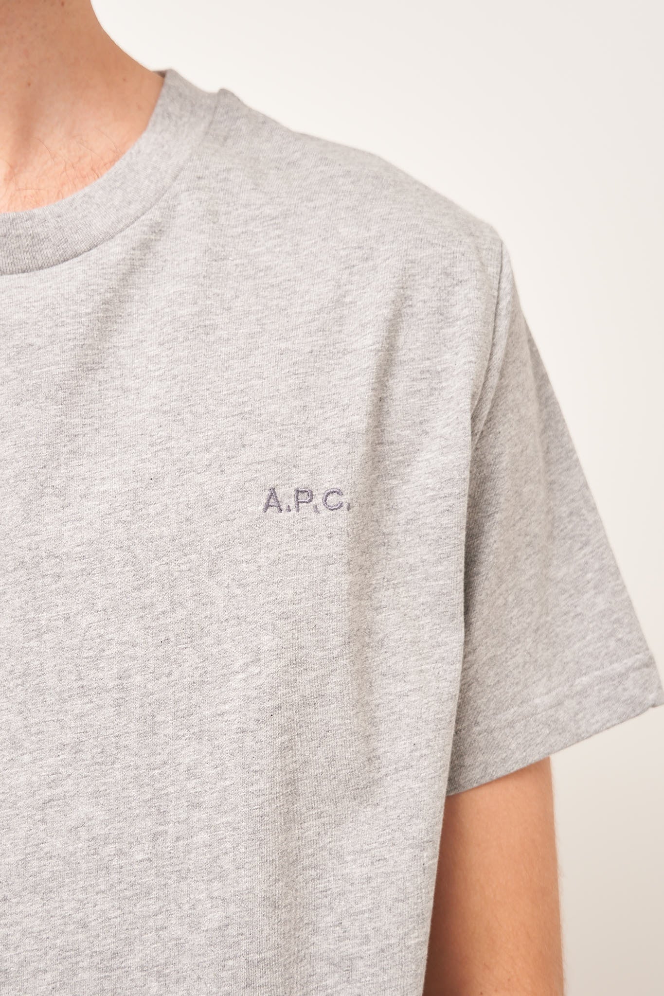 Standard APC T-Shirt Brodee Grey Melange Online
