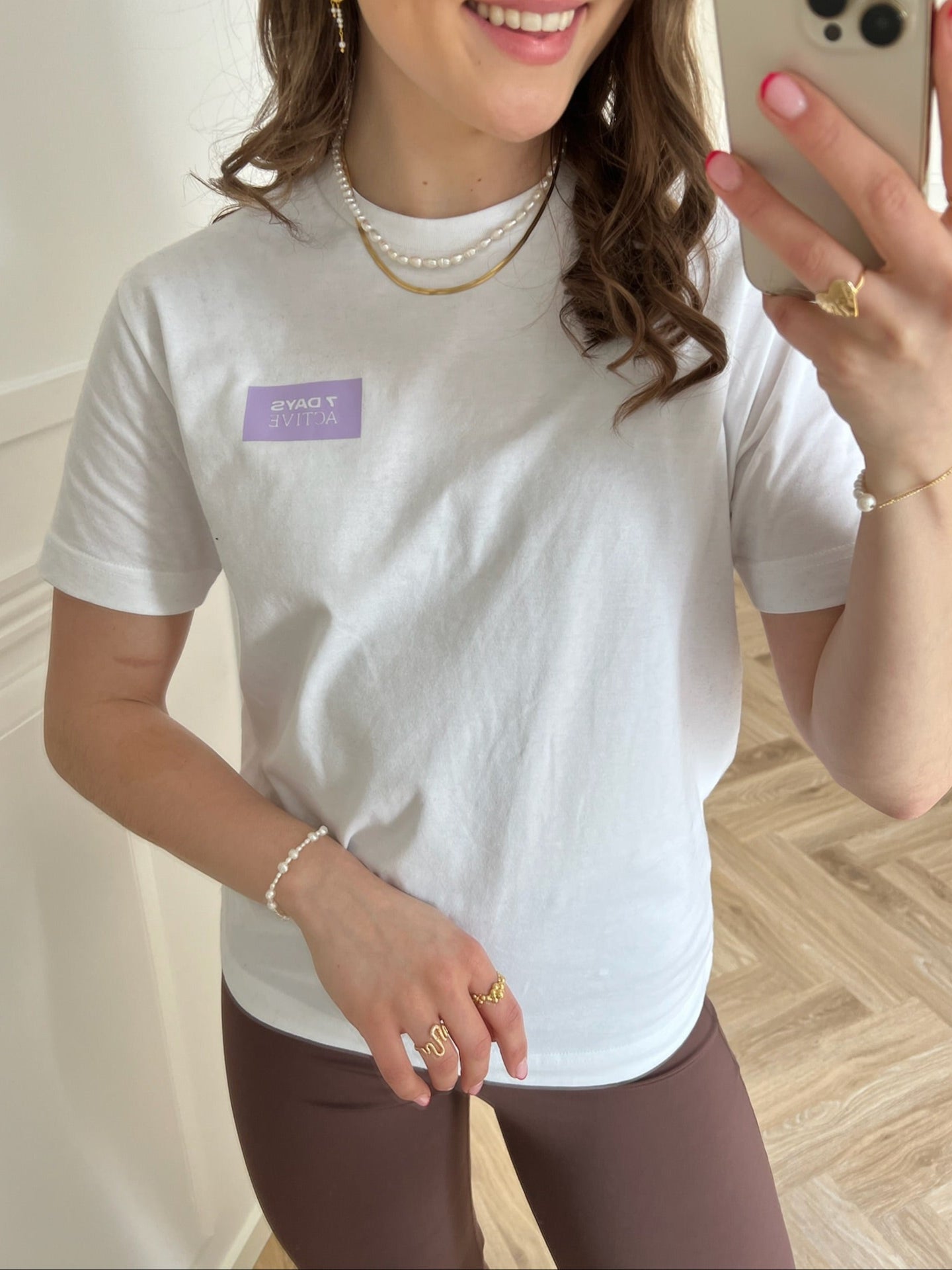 7 DAYS Active Organic Fitted T-Shirt Brilliant White