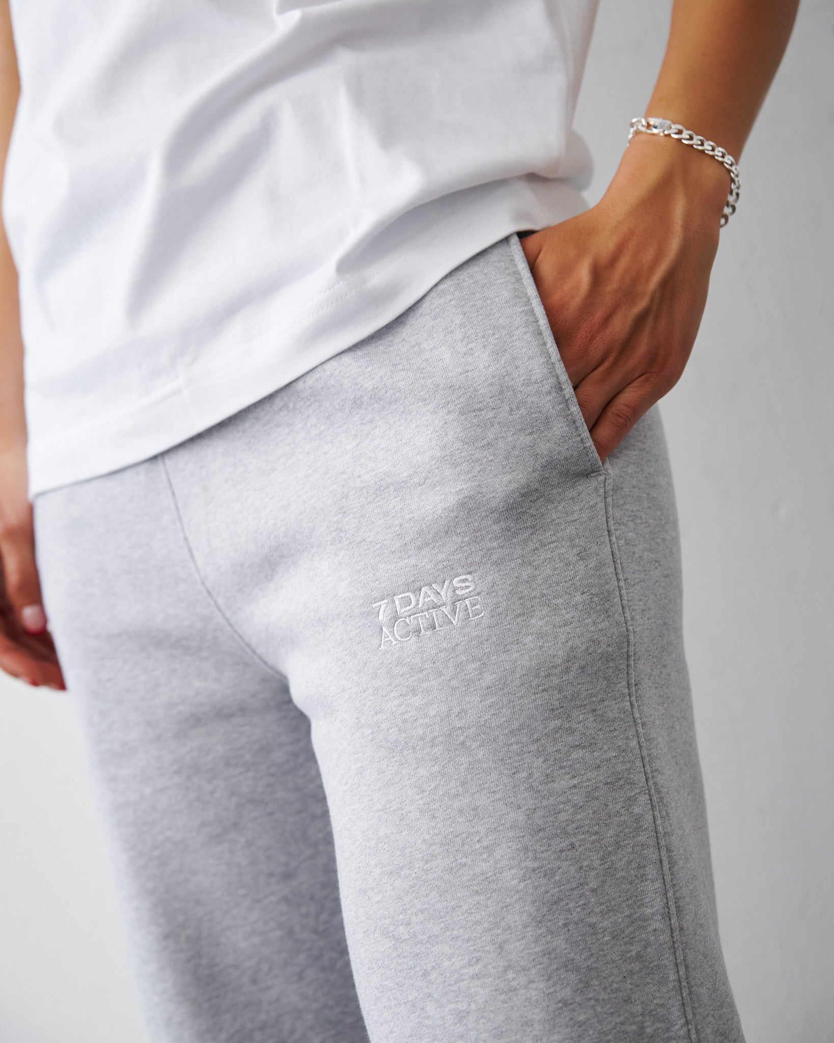 7 DAYS Active Organic Lounge Bukser Heather Grey på udsalg