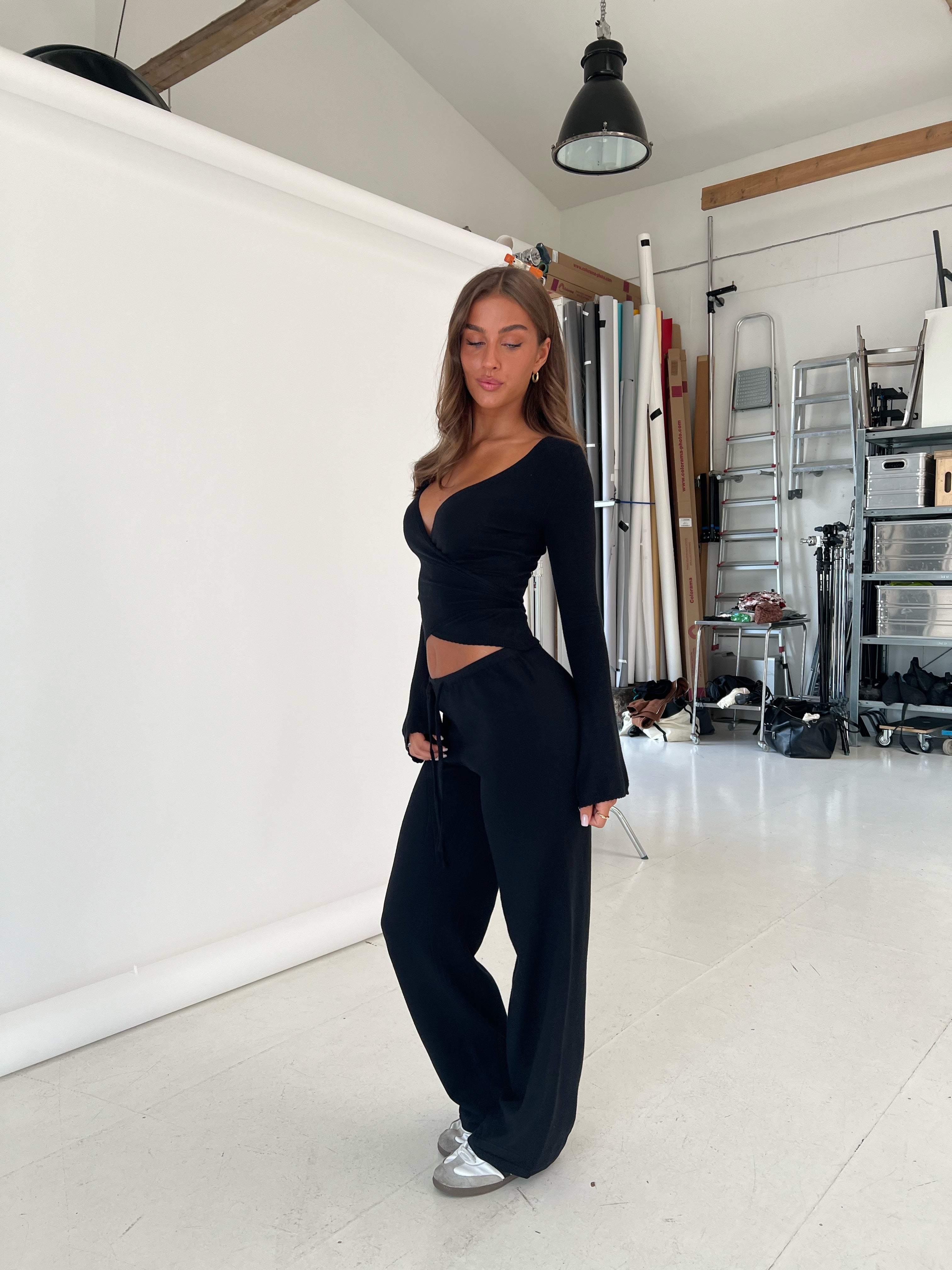 Ballerina knit top - sort