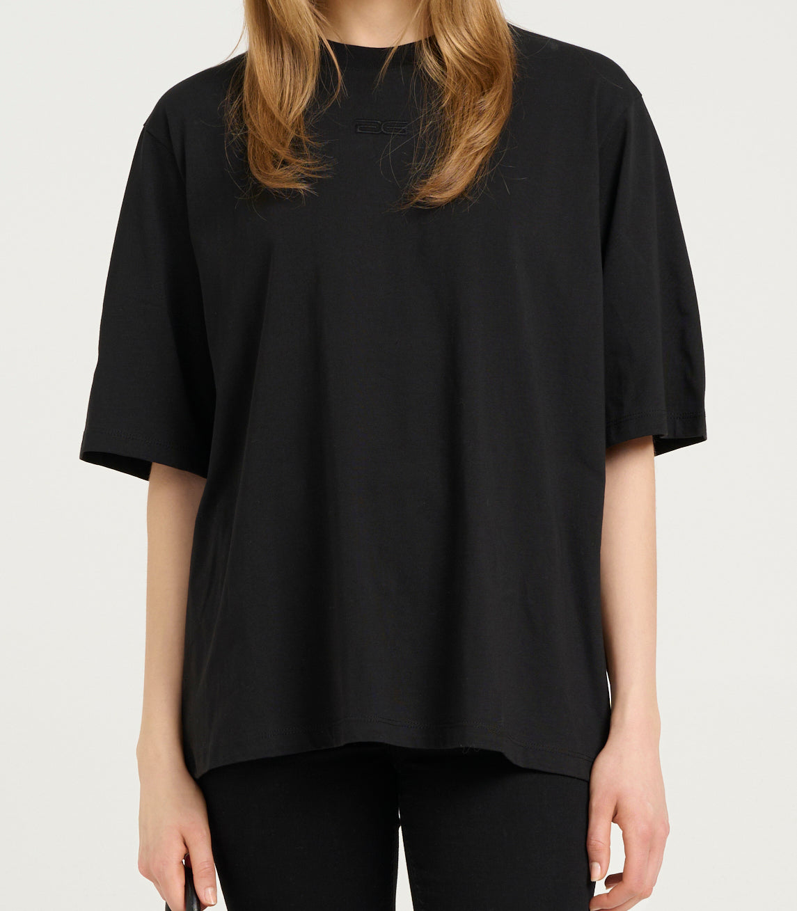 Gestuz Simma Emb T-shirt Bright Black NO25 Online nu