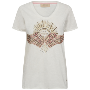 Mos Mosh Nadine O-SS Deco T-shirt Powder Pink