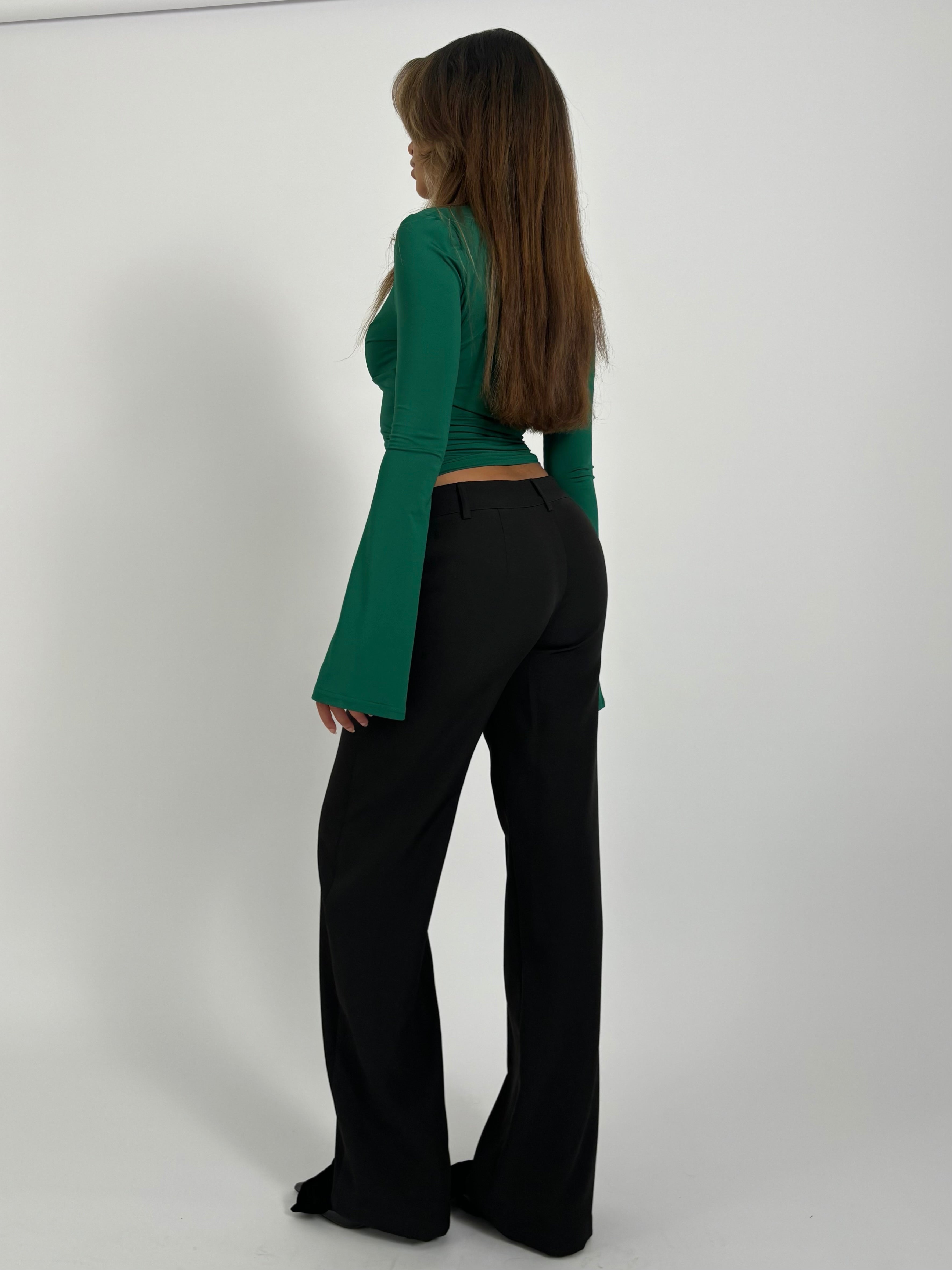 TALL Vera Wide low waist bukser - sort Online nu