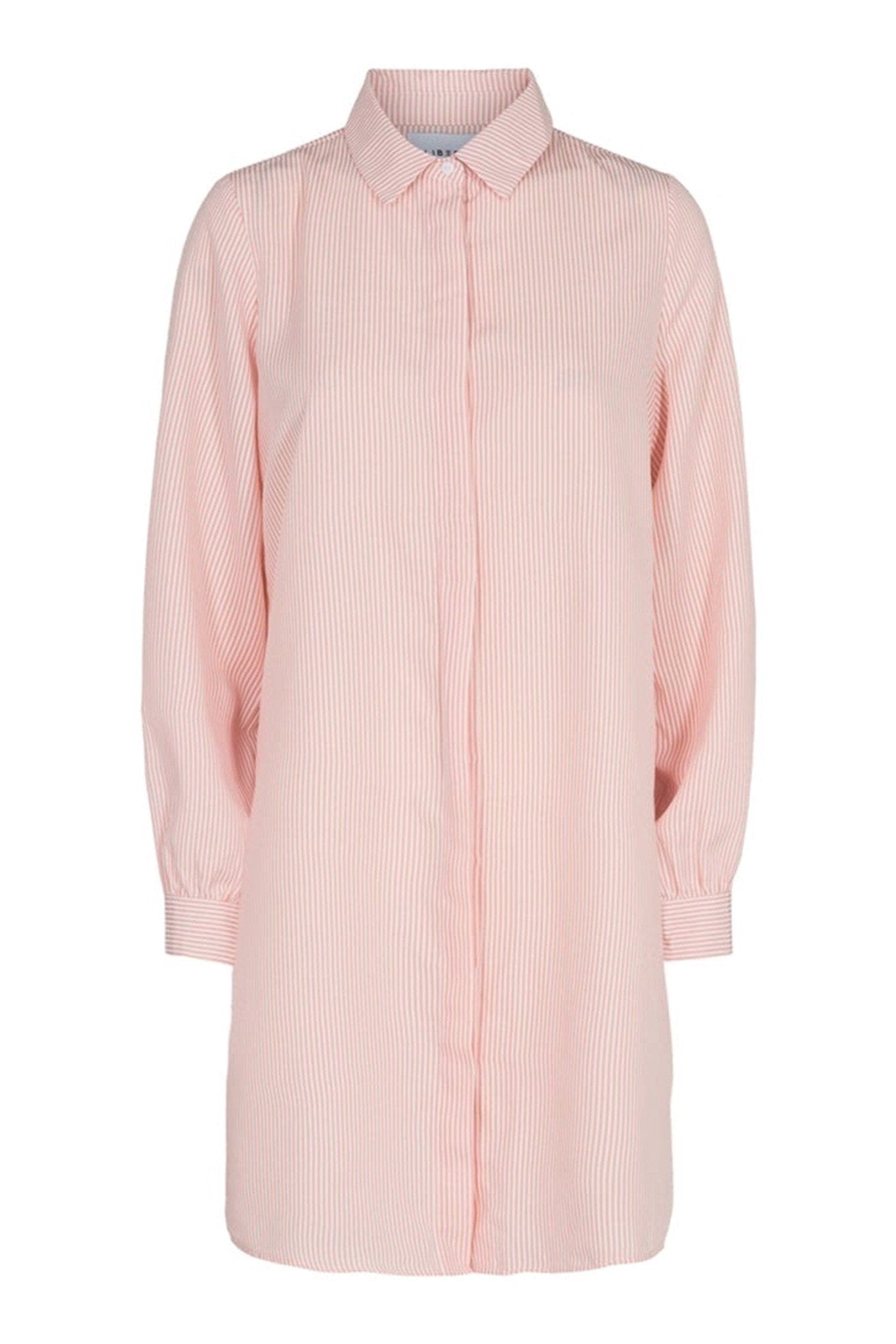Ulrikke Shirt - Rose Hvid Stribet