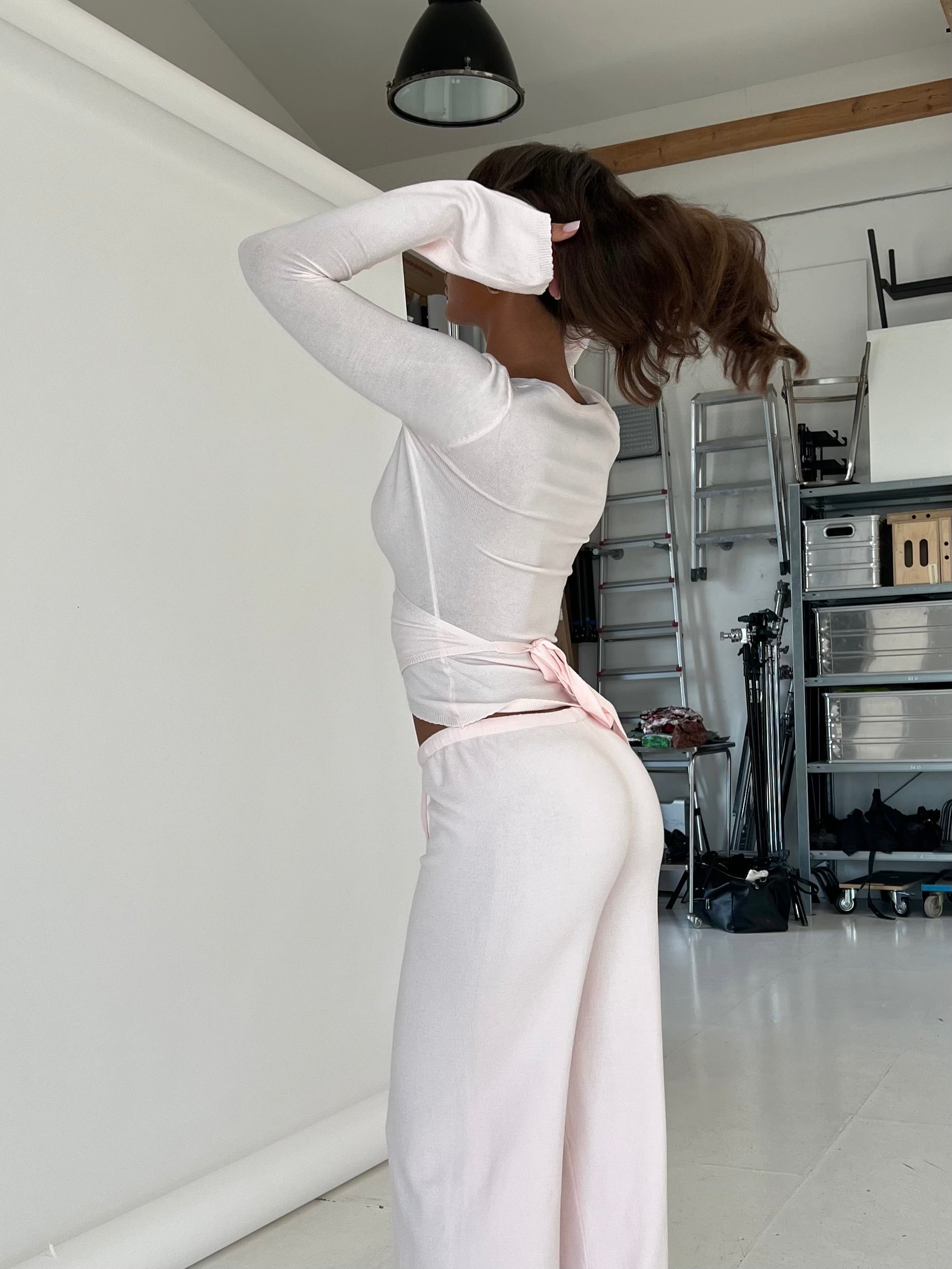 Ballerina knit top - lyserød