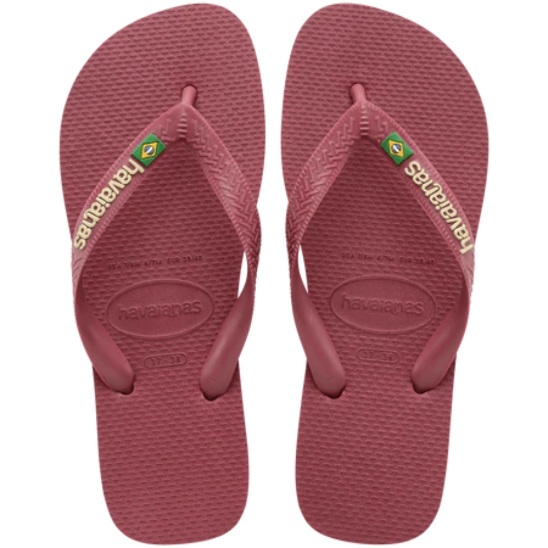 Havaianas Brasil Logo Klipklapper Amaranth (Forudbestilling lev. april) Udsalg