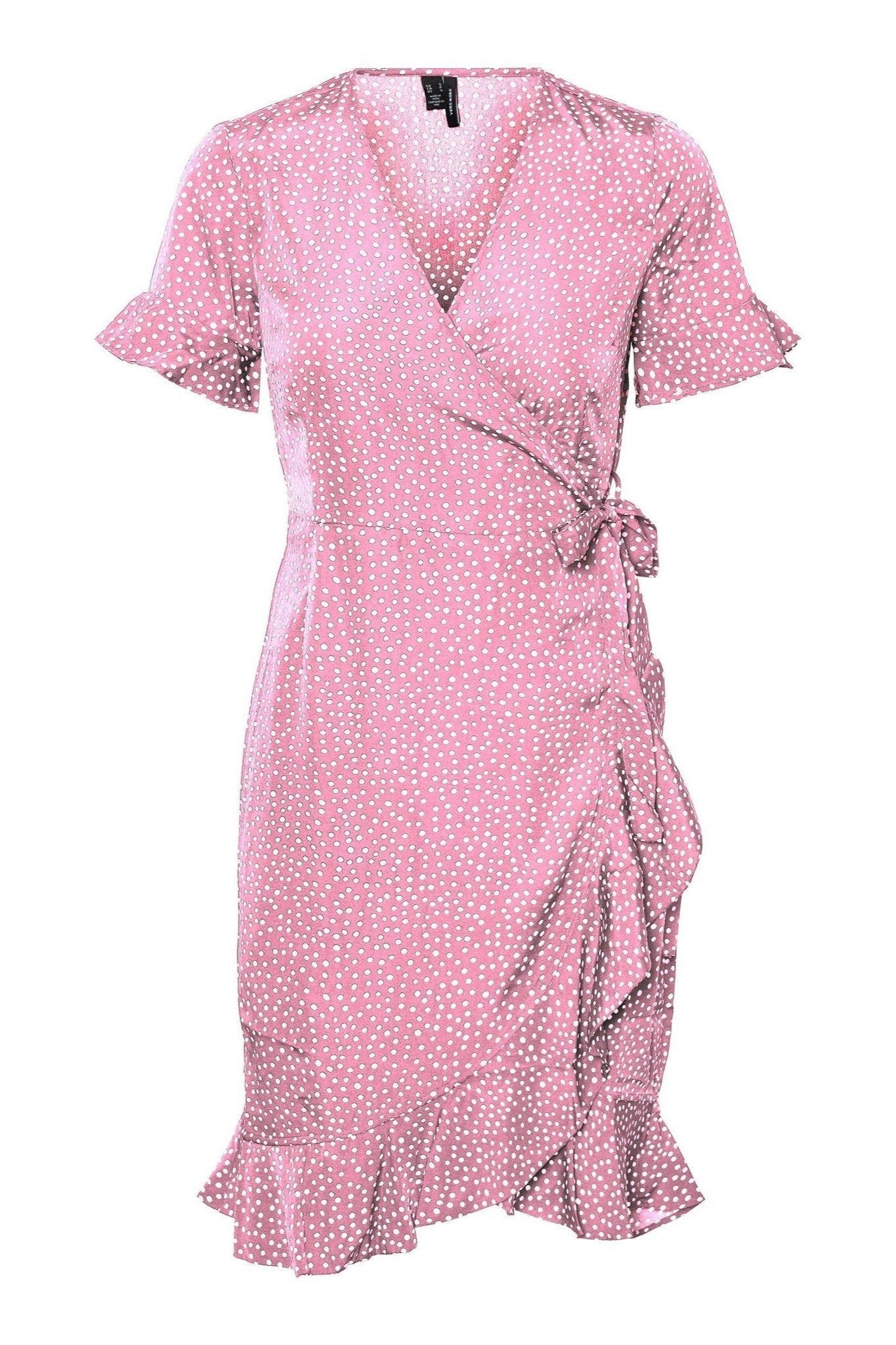 Henna 2/4 Wrap Kjole - Prism Pink