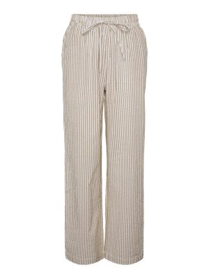 Pieces Sally HW Loose String Bukser Nomad / Cloud Dancer