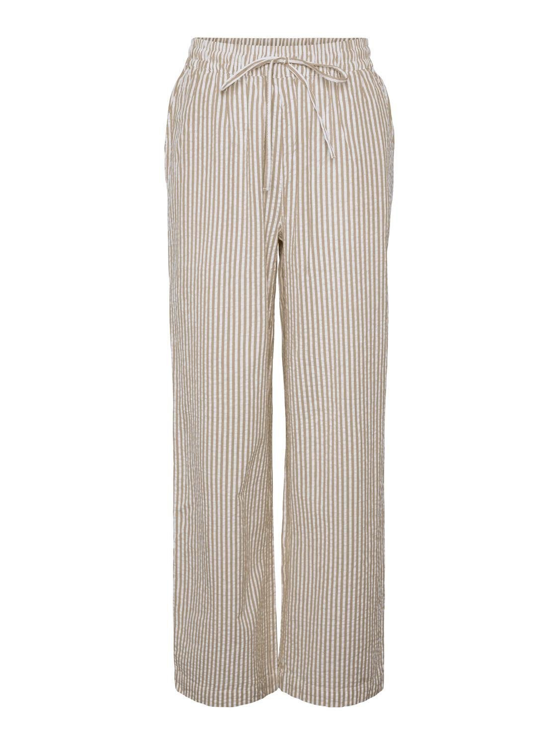 Pieces Sally HW Loose String Bukser Nomad / Cloud Dancer