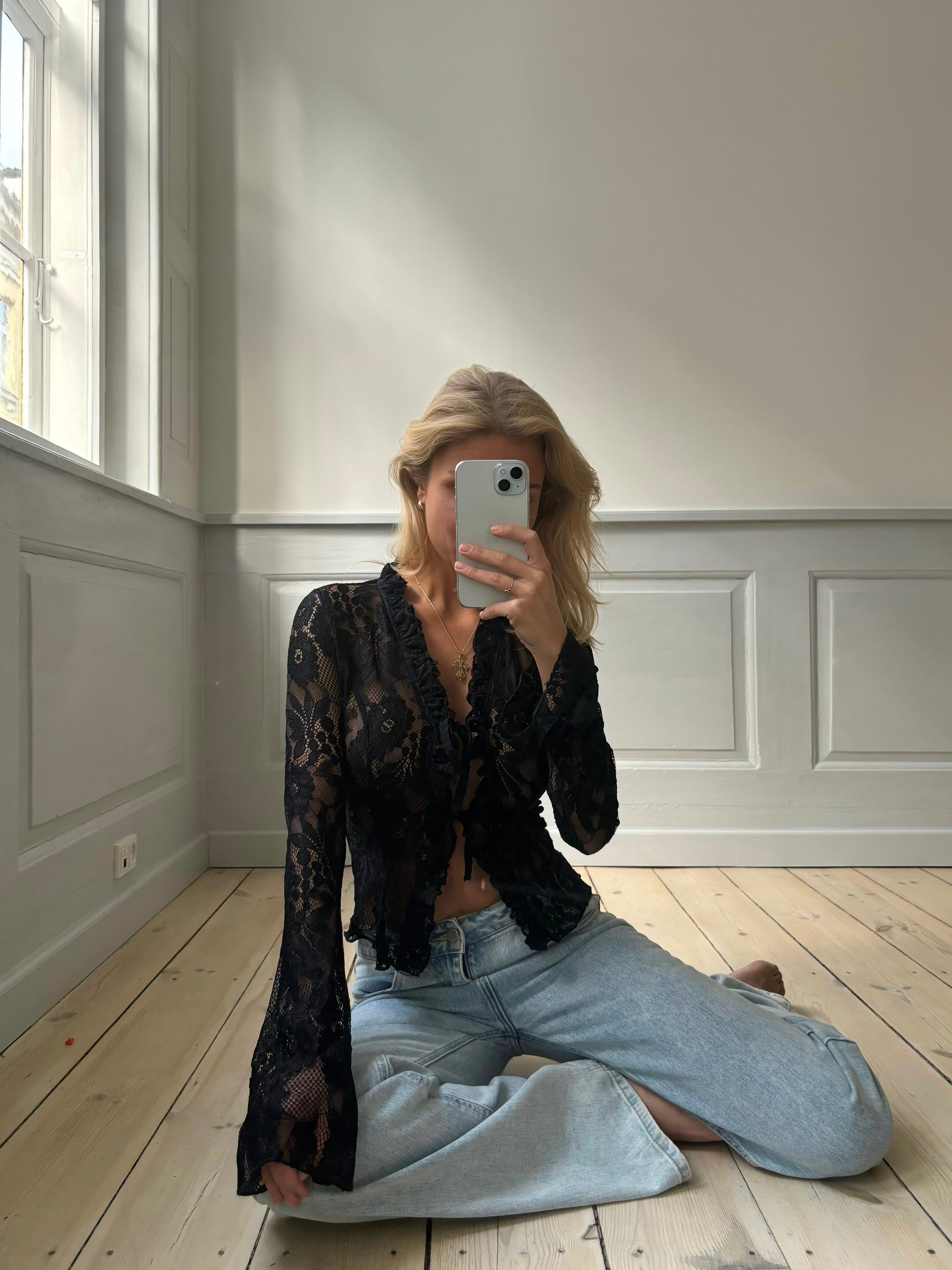 Trim lace top - sort Mode