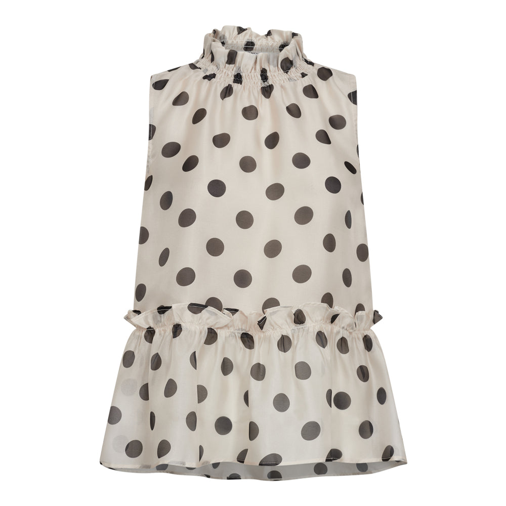 Co'Couture Drew Dot Halterneck Top Black