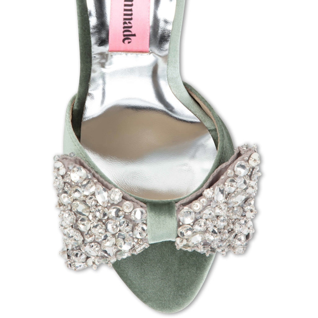 Custommade Ashley Crystal Bow Turf Green