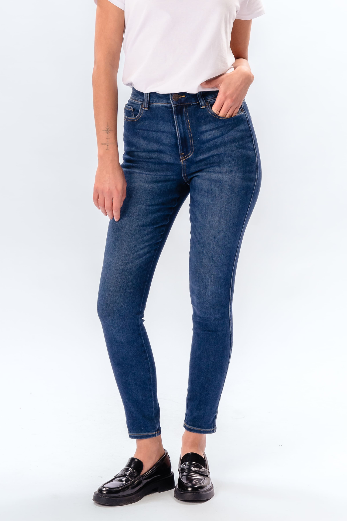 De Originale Performance Skinny Jeans - Medium Blue Denim Online
