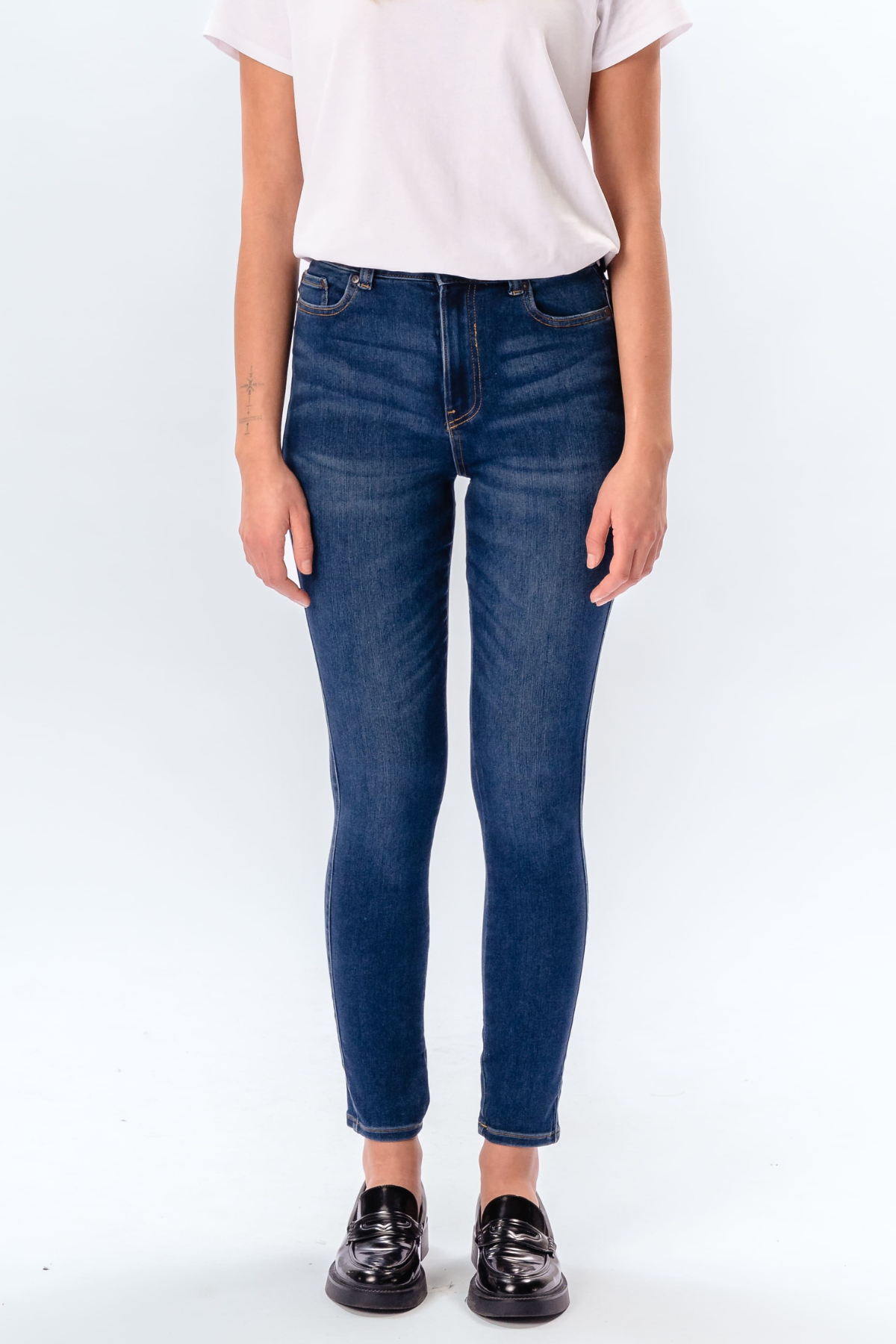 De Originale Performance Skinny Jeans - Medium Blue Denim Online