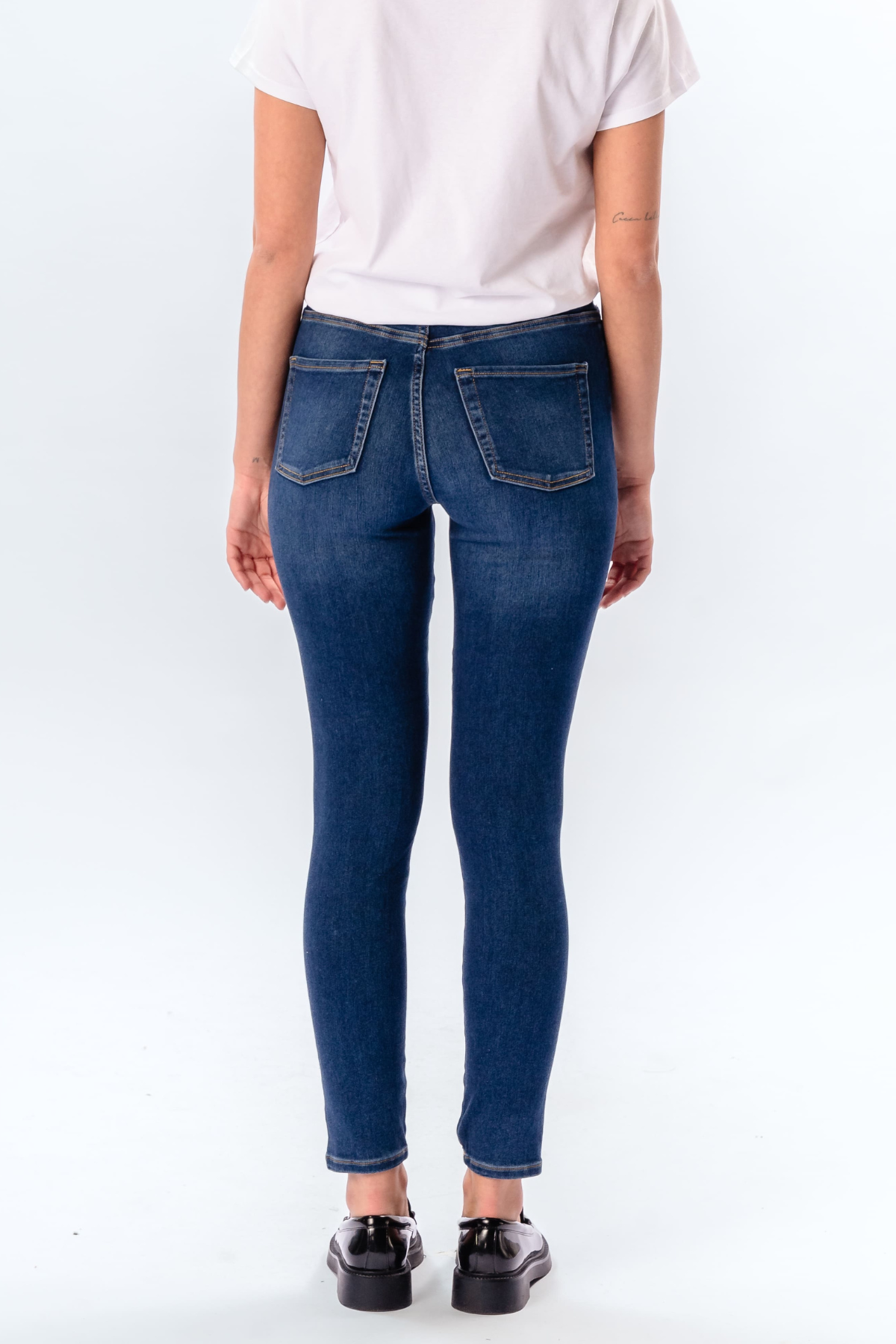 De Originale Performance Skinny Jeans - Medium Blue Denim Online