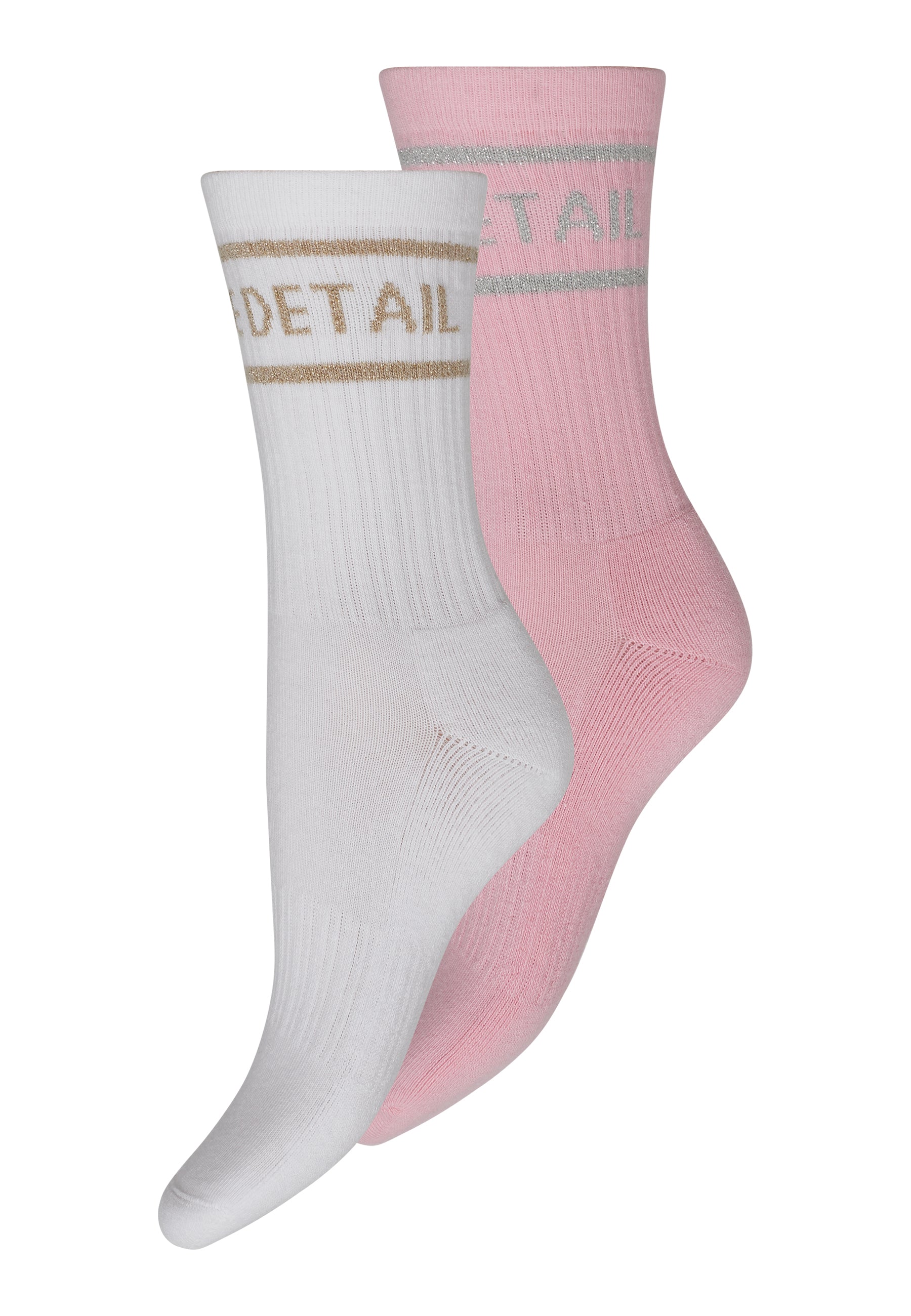Hype The Detail Tennis Strømper 2-pak White/Pink