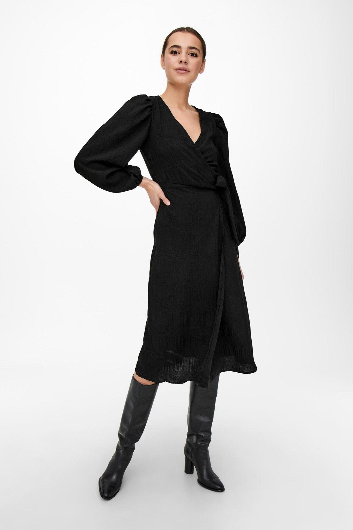 Dion Wrap Kjole - Sort