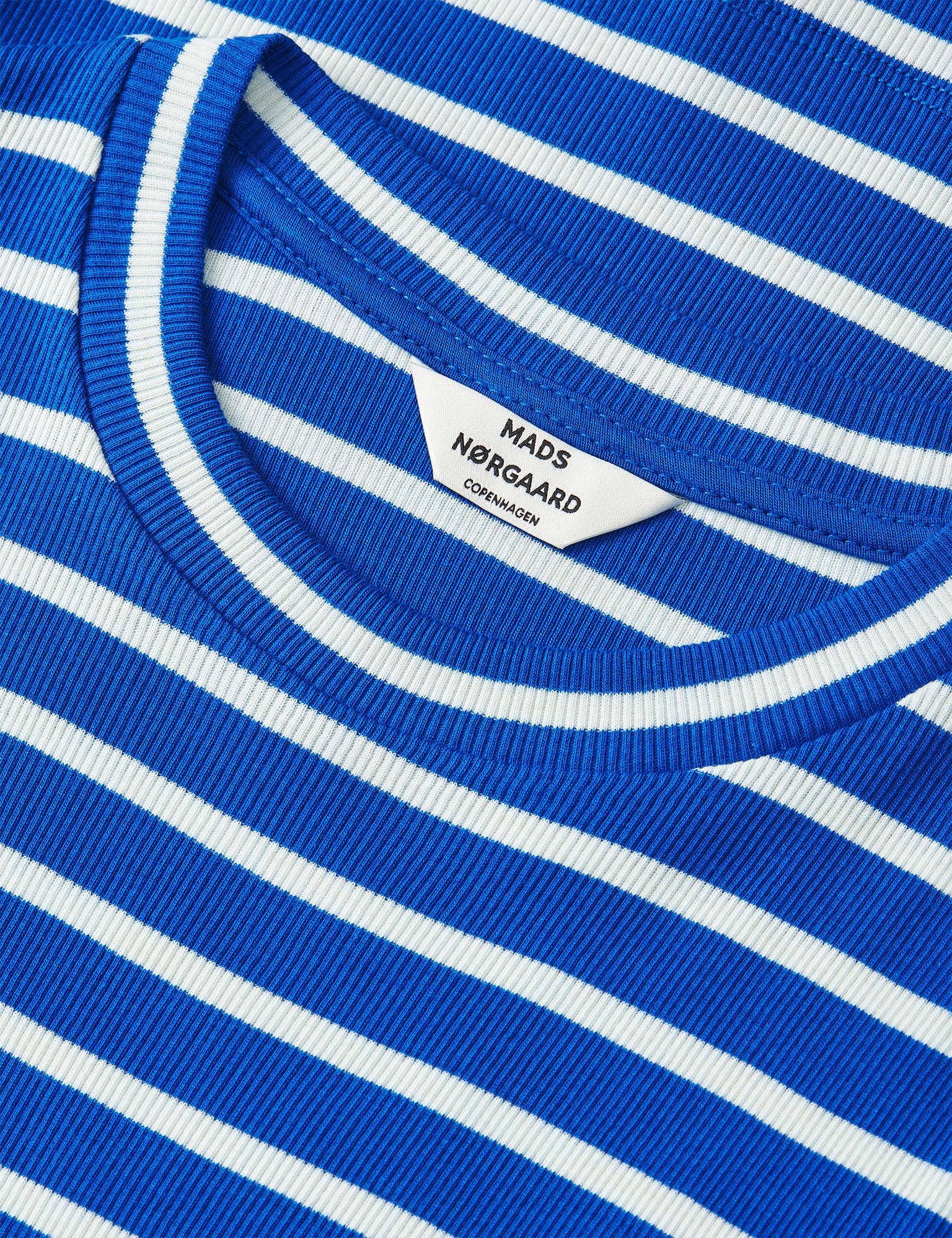 Mads Nørgaard 2x2 Cotton Stripe Tuba LS T-shirt Surf The Web/Vanilla Ice Hot på udsalg