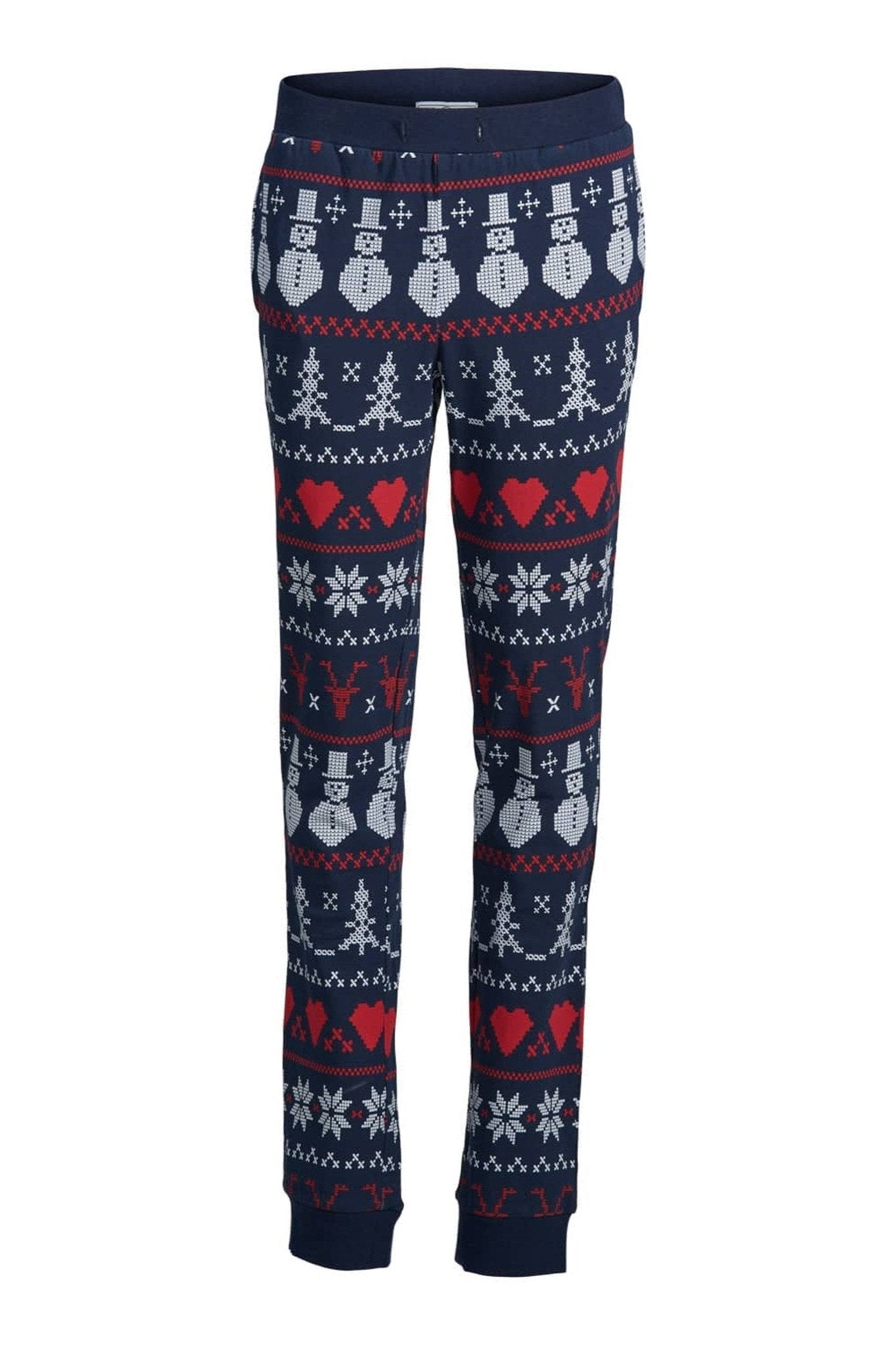 Snowflake Junior Pyjamas - Navy (trøje og bukser)