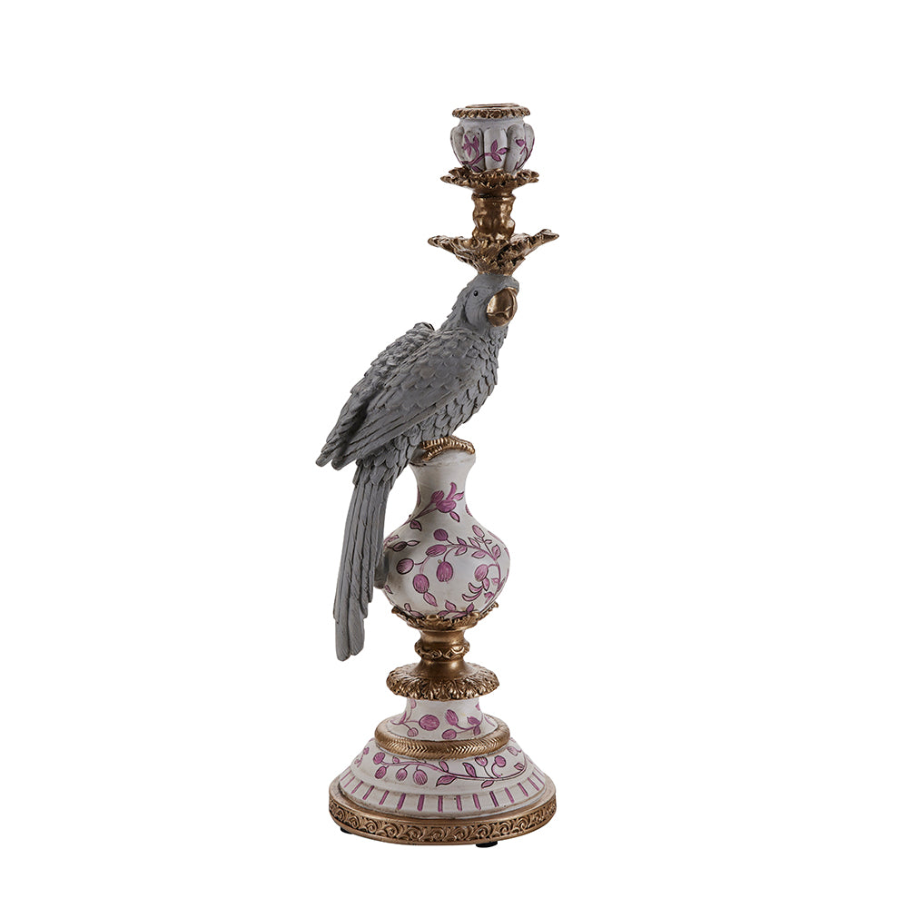 Bahne Interior Bird Lysestage White/Gold/Grey/Pink Levere