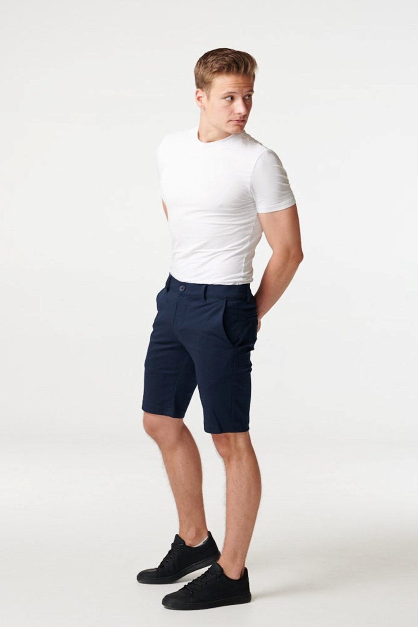 Chino Shorts - Navy Online