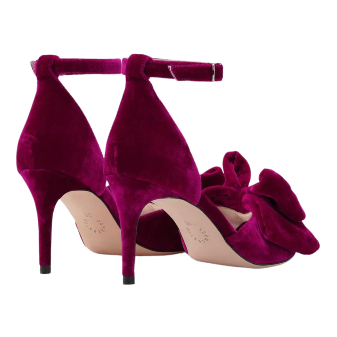 Custommade Marita Velvet Stilet Festival Fuchsia