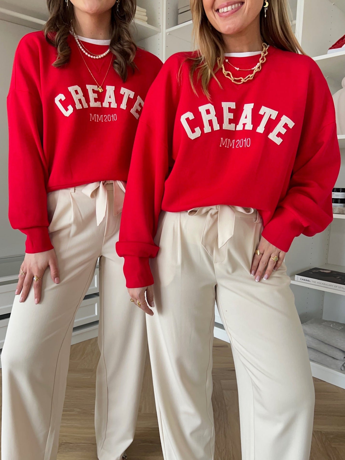 Mos Mosh Celli LS Sweatshirt Chinese Red Levere