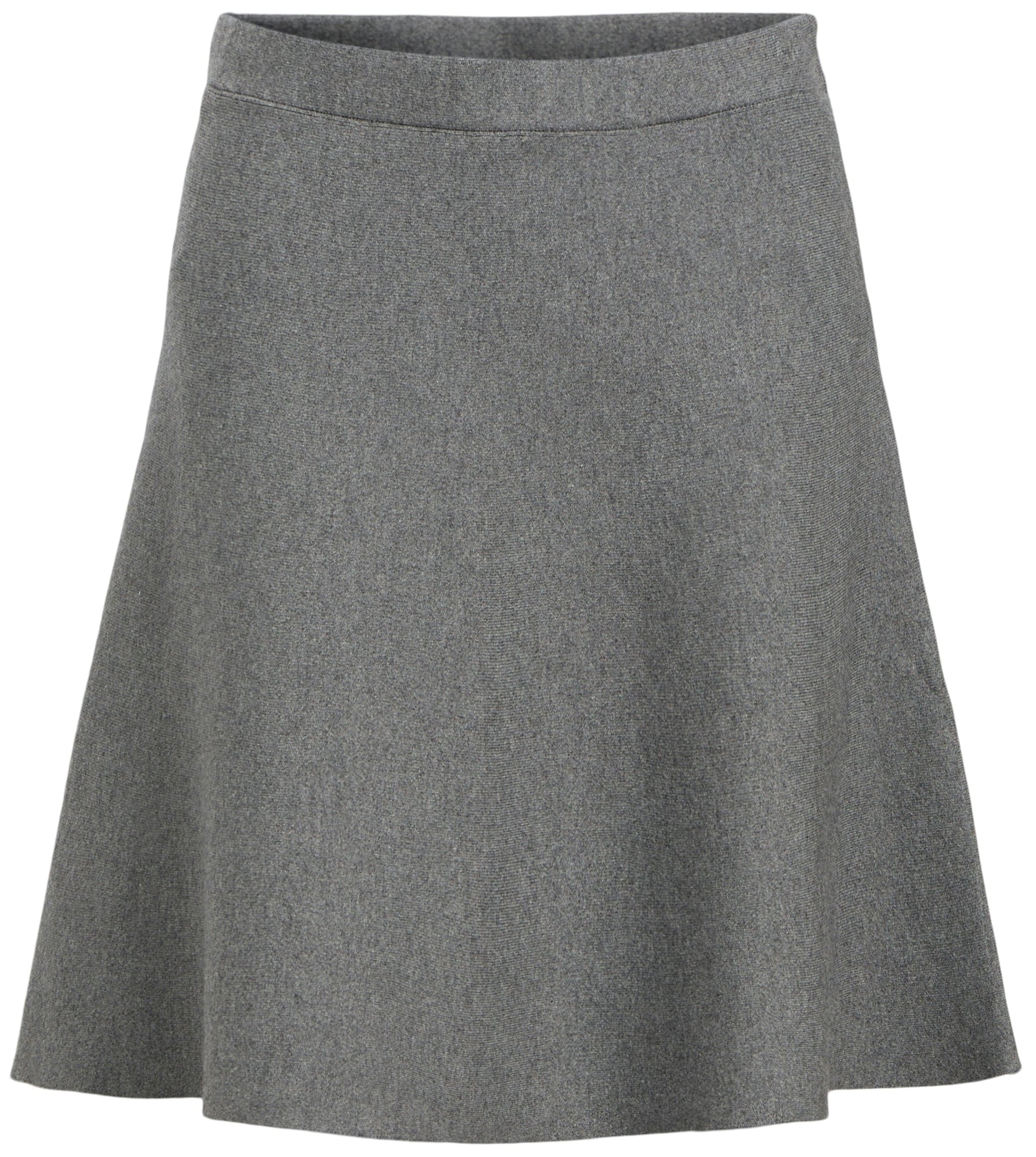 Object Reynard HW Short Knit Nederdel Medium Grey Melange NO25
