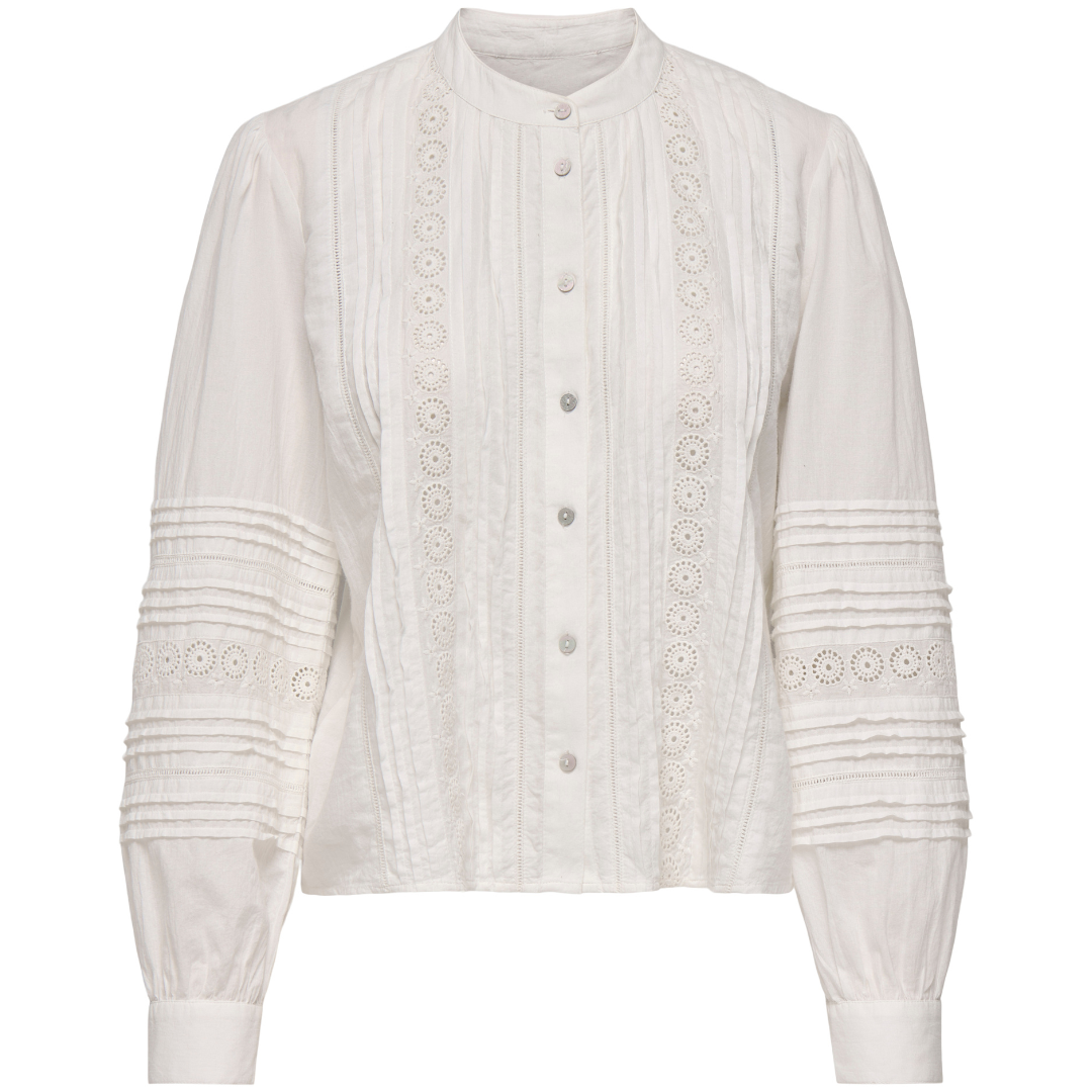 Only Sofi LS Emb Skjorte Cloud Dancer