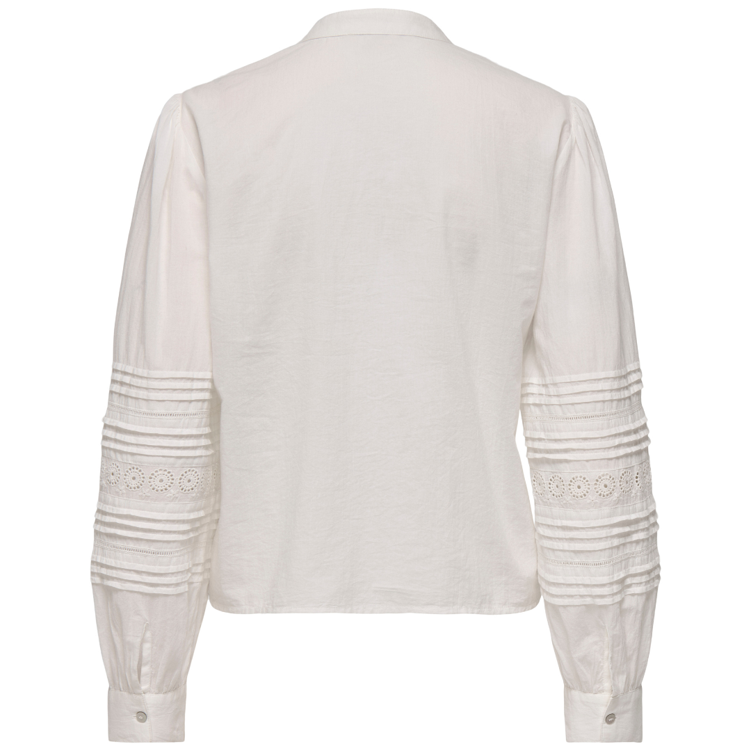 Only Sofi LS Emb Skjorte Cloud Dancer